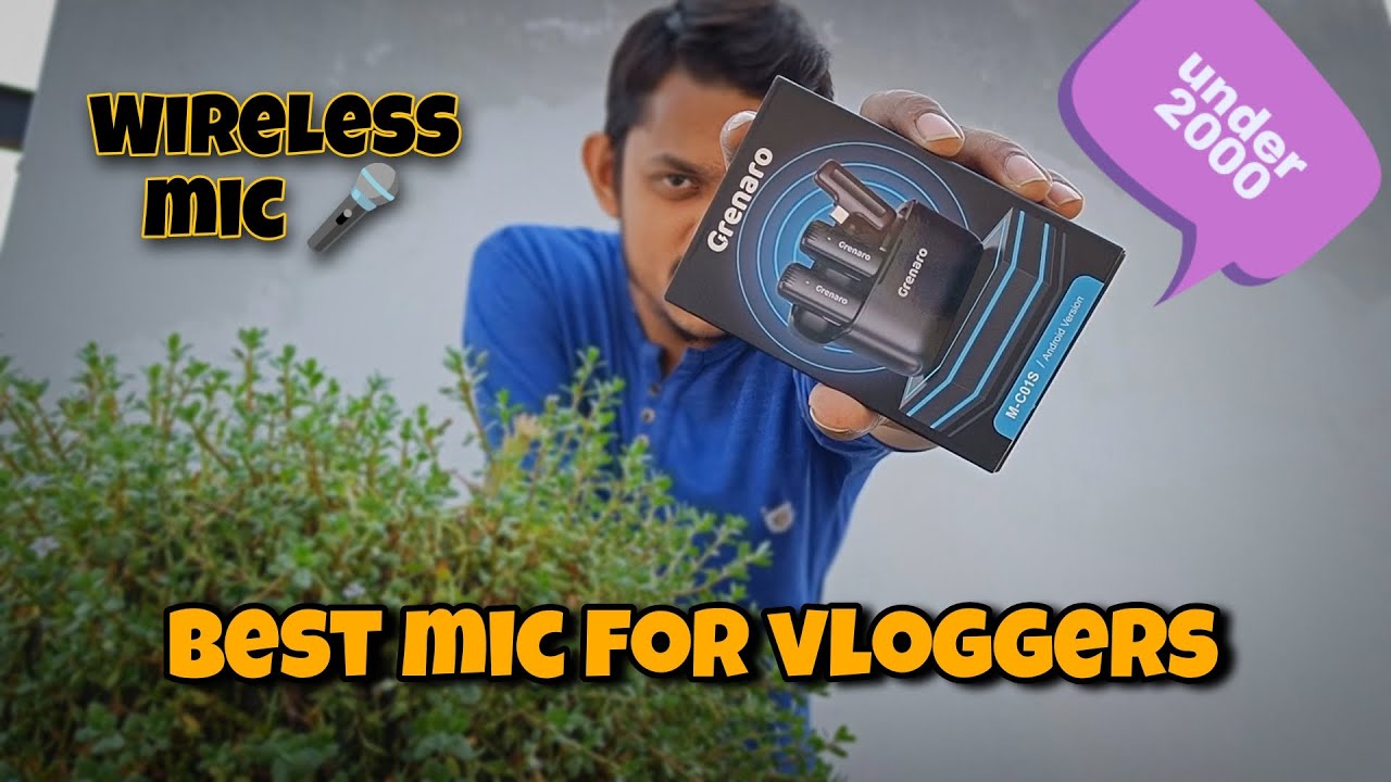 Best wireless mic Grenaro wireless microphone review & unboxing