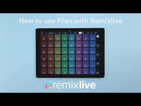 How to use Files with Remixlive | iOS 11 Tutorial