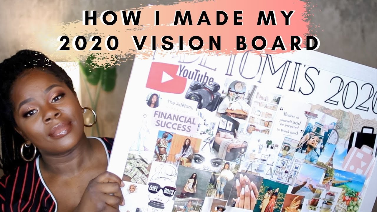 How I made my 2020 VISION BOARD|| TheAdeTomi