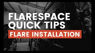 Flarespace Quick Tips  Flare Installation   tape