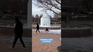 Polar vortex. Southlake, TX 12/2022 #shorts