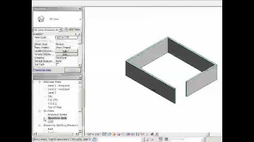 InfiniteSkills Tutorial | Revit Structure 2012 Training - Viewing Walls in 3D