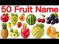50 Fruits Name English and Hindi with Pictures | 50 फलों के नाम | 50 Fruits for kids | Fruits Learn