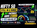 Market is still in a range buy cautiously above 23800 with vix cooling off.