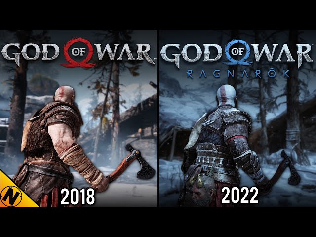 Thor Intro Scene (Side-By-Side Comparison) God Of War + God Of War Ragnarok  2018-2022 