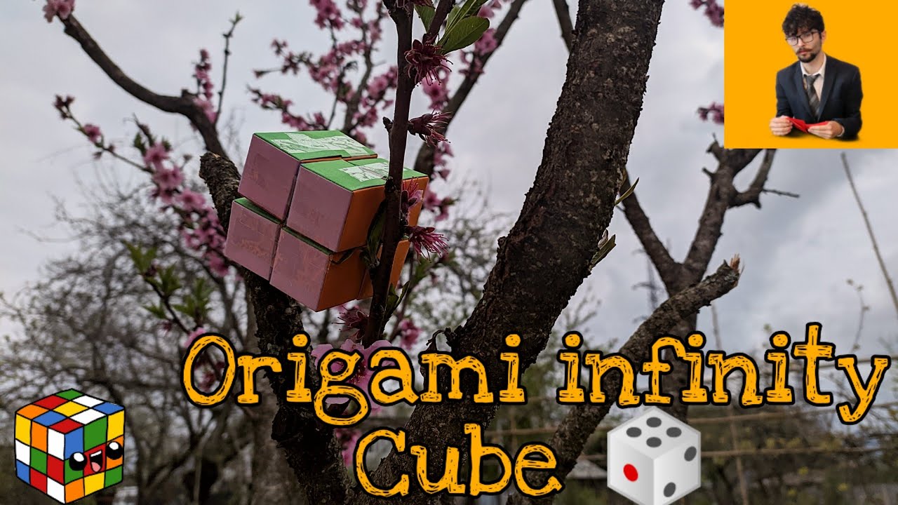 ORIGAMI INFINITY CUBE / Origami: CUBO INFINITO de Papel Fácil de hacer / რუბიკის კუბი