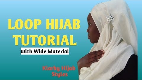 How to create an Instant double  Loop hijab style 2021 using a Wide Material prt2 | kiarkymoments