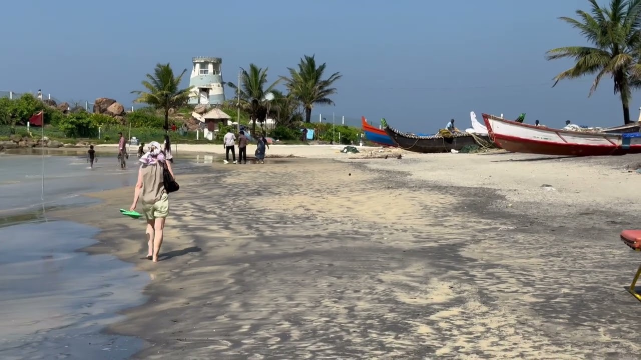 Kovalam Beach. Lighthouse beach. Kerala, India. November 2025