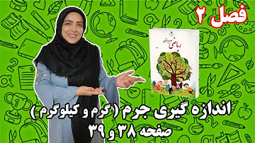 آموزش ریاضی پایه سوم ابتدایی - فصل ۲: اندازه گیری جرم (گرم و کیلوگرم)