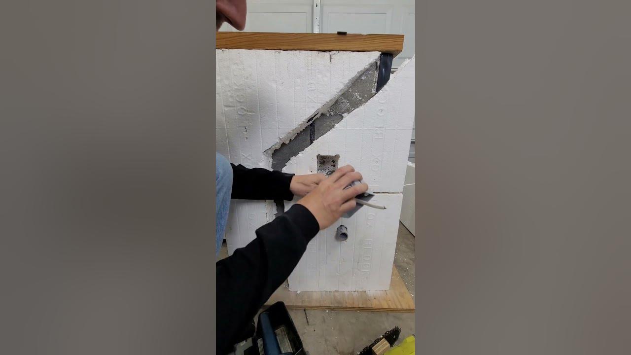 Installing electrical in ICF walls icf offgrid YouTube