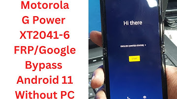 Moto G Power XT2041-6 FRP/Google Bypass Android 11 Without PC || moto g power frp bypass android 11