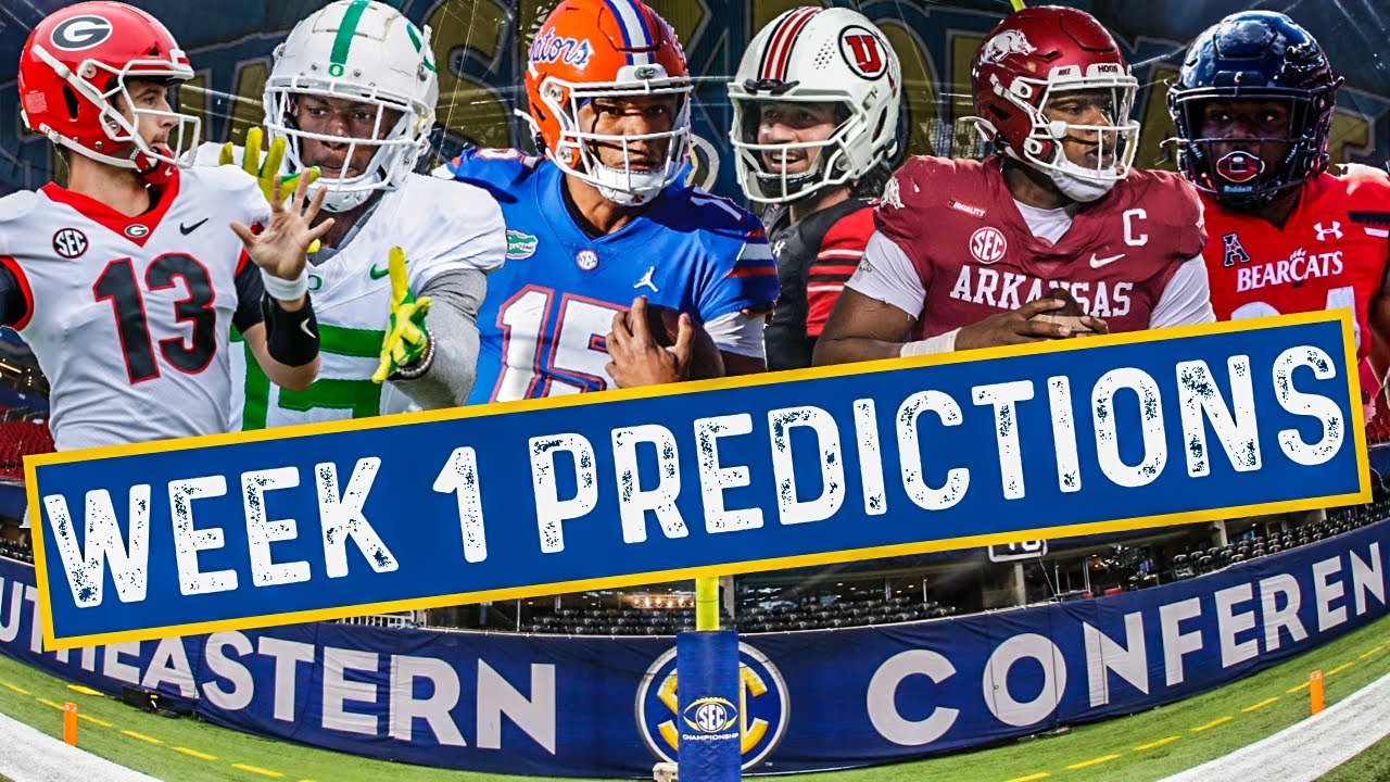 Week 1 SEC Football Predictions That SEC Podcast Win Big Sports