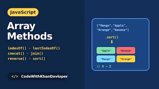 6 JavaScript Array Methods You Must Know 🚀 | indexOf, concat, join, reverse & sort