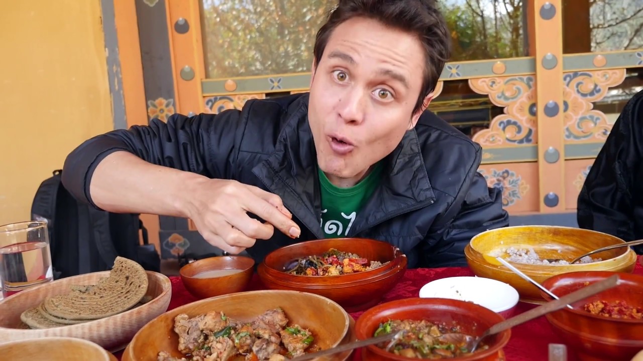 Best Bhutanese Food - FEAST of Bhutan Dishes - Fermented YAK Cheese! (Day 12)