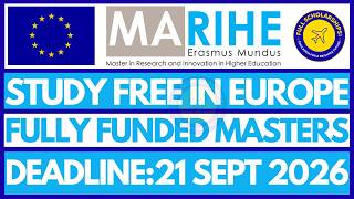 How to Apply for Erasmus Mundus MARIHE Scholarship 2027 Fully Funded Master's in Europe | No App Fee screenshot 5