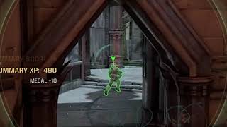 Cheating with smooth aim assist in quake champions.