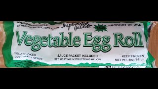 Imperial Garden Vegetable Egg Roll with Sauce Review