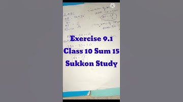 Ex. 9.1 class 10 Sum 15 #ncertmathsukkonstudy #sukkonstudymathclass10trigonmetry #sukkonstudy