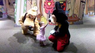 Meeting mickey and pluto