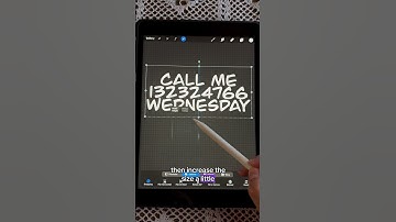 How to create a wavy text in Procreate #procreate #procreatetutorials