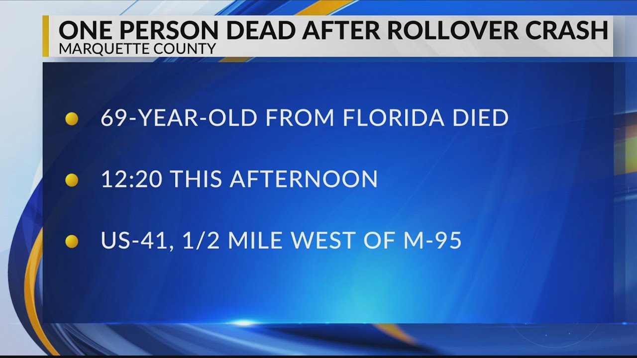 One person dead after crash - YouTube