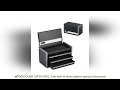 SucceBuy 8.6in 3 Drawers Metal Tool Box Portable Tools Chest with Feet Pads & Ball Bearing Powder Co