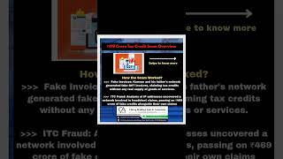 ₹419 Crore GST Input Tax Credit Scam: 24-Year-Old Businessman Arrested at Bengaluru Airport #gst