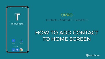 How to Add Contact to Home screen - Oppo [Android 11 - ColorOS 11]