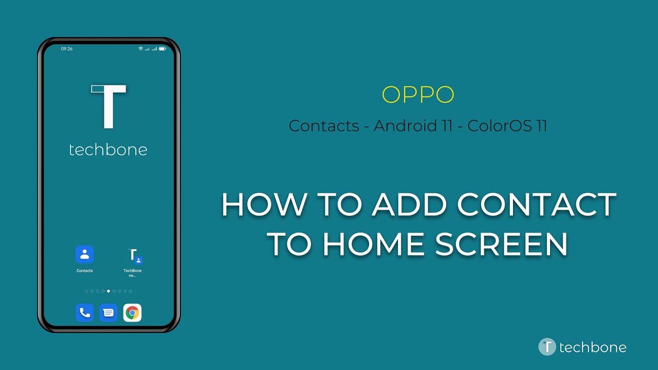 How To Add Contact To Home Screen Oppo Android 11 ColorOS 11