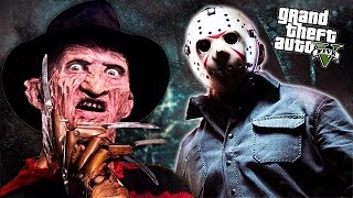 GTA 5 Mods  FREDDY VS JASON MOD! GTA 5 Freddy Krueger Jason Voorhees Mod Gameplay (GTA 5 Mods)