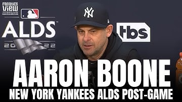 Aaron Boone Reacts to Gerrit Cole