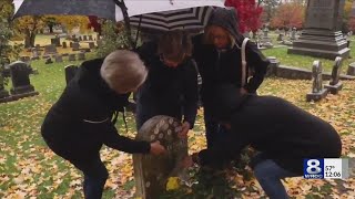 Voters honor Susan B. Anthony's grave site