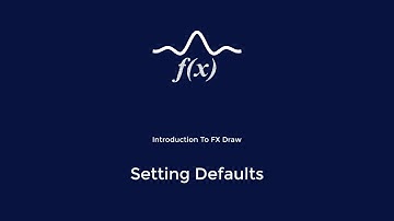 Intro to FX Draw - Setting Defaults