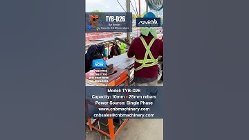 How to make stirrups using rebars using an electric rebar bender - TYB-D26 - Shorts