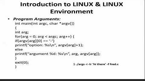 UNIT-I Linux Programming Class-4