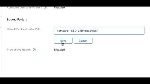 Claris FileMaker Server backup Schedule Path MacOSx Sequoia FMSv 21.0.202