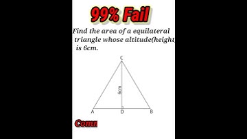 Area Of Equilateral Triangle|Maths YT|