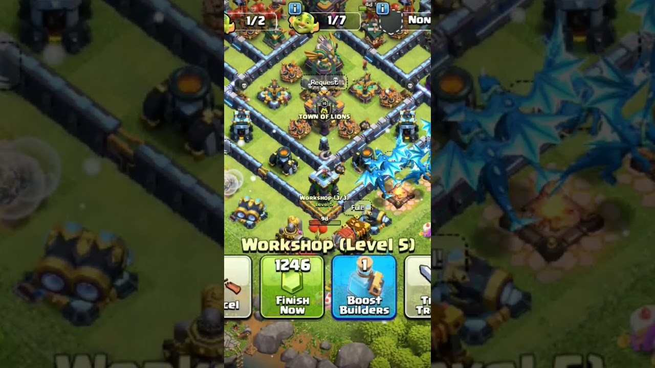 Upgrading the Workshop to the Next Level | Unlocking Powerful Siege Machines in Clash of Clans.