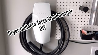Dryer Outlet to Tesla Wall Charger (DIY)