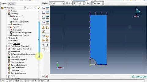 ABAQUS tutorial : Stress concentration in a thin plate with center hole
