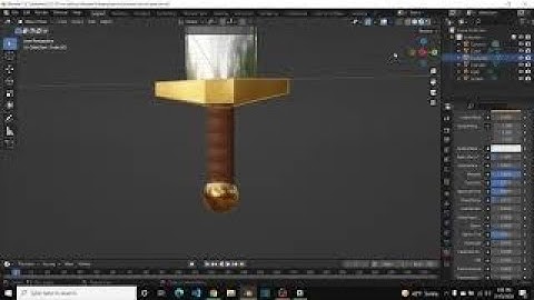 Magic fantasy sword in blender : Sword part 1