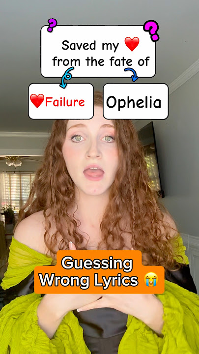 Guessing Wrong Lyrics 😭: “The Fate of Ophelia” #taylorswift