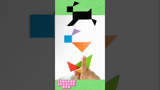 tangram puzzle#satisfyingart #youtubeshorts #artandcraft #artvideos #artoftheday #colormixing #diy