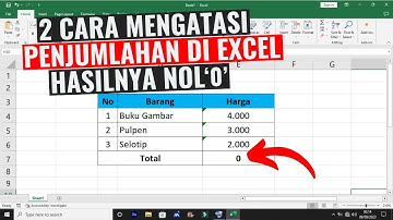 Cara Mengatasi Penjumlahan di Excel Hasilnya Nol (0)