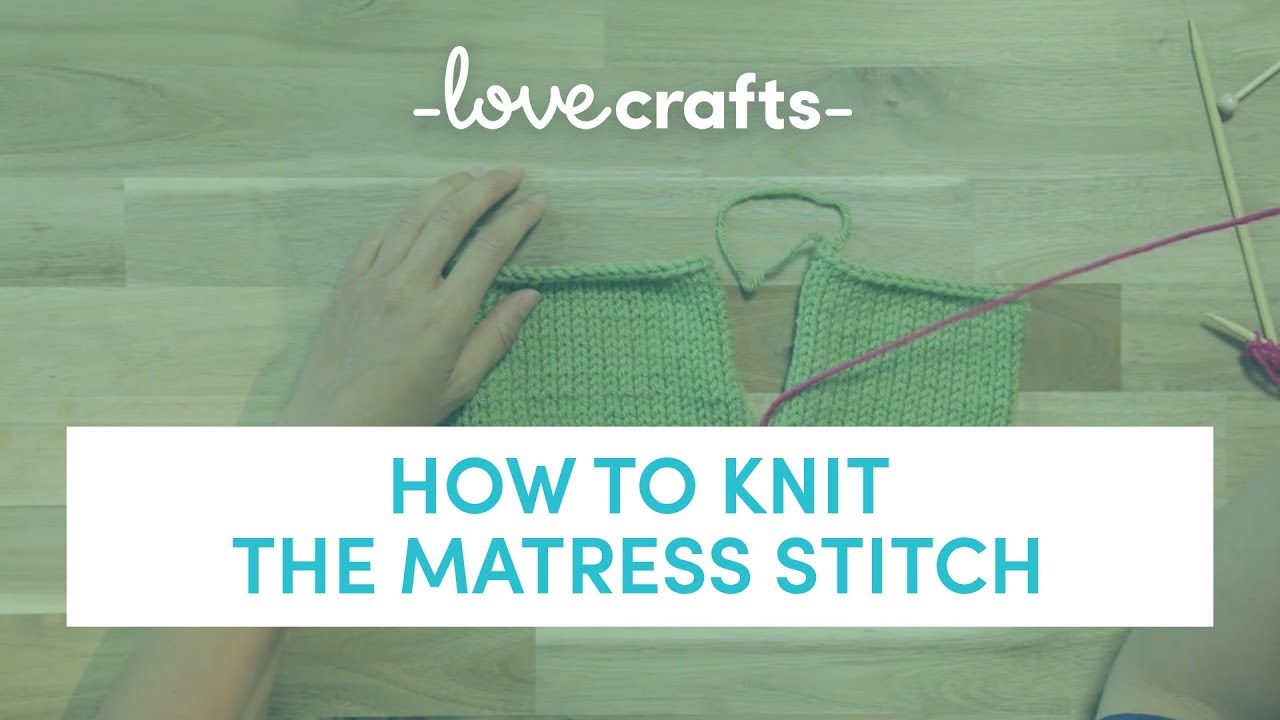 How To Knit Mattress Stitch YouTube