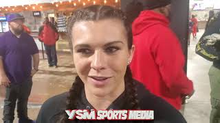 Jaclynne McTamney reacts to Paul Kroll Knocking Down Mark Dawson