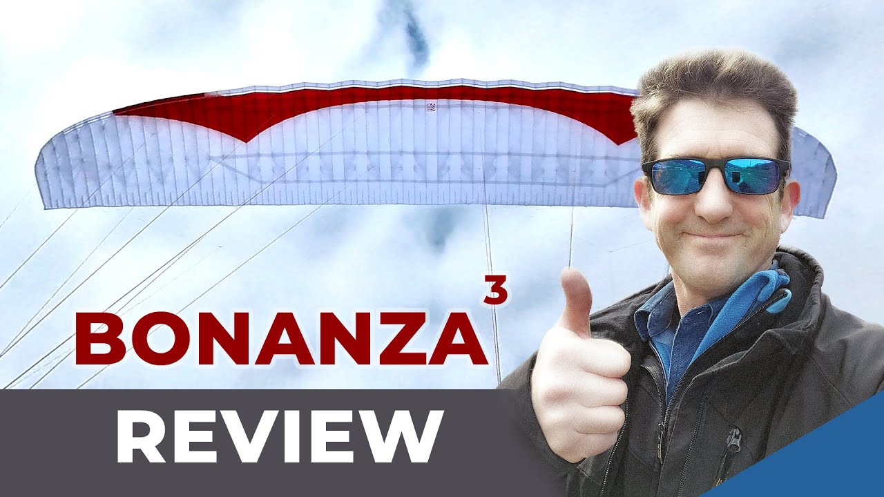 Gin Bonanza 3 review (EN C rated 2 liner paraglider) - YouTube