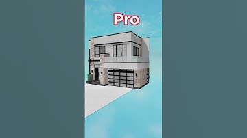 Noob vs Average vs Pro vs Hacker in Roblox Houses | #shorts #roblox