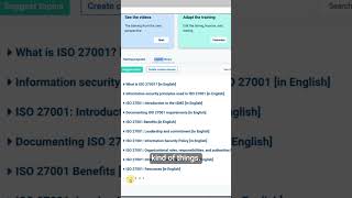 Company Training Academy - ISO 27001 training videos for management #shorts