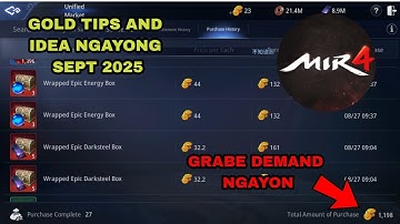 MIR4 - GOLDING TIPS NGAYONG SEPT 2025